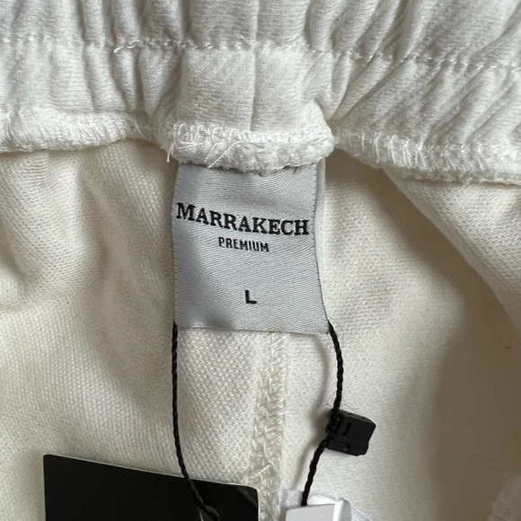 Men Ivory 2-Piece Set Short Sleeve T-Shirts (XL) and Shorts (L) Suits NWOT - Picture 16 of 16